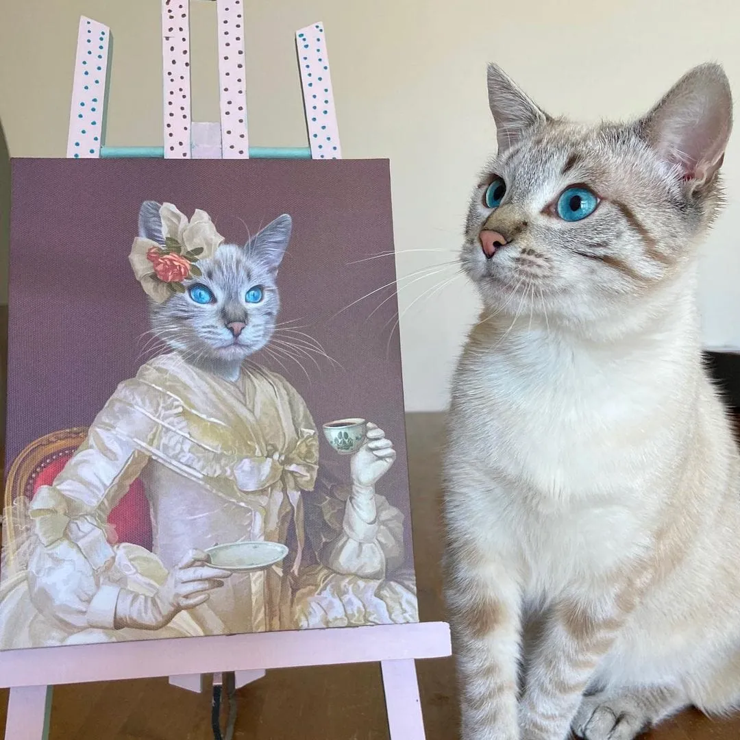 Custom Crown & Paw Portrait - One Pet