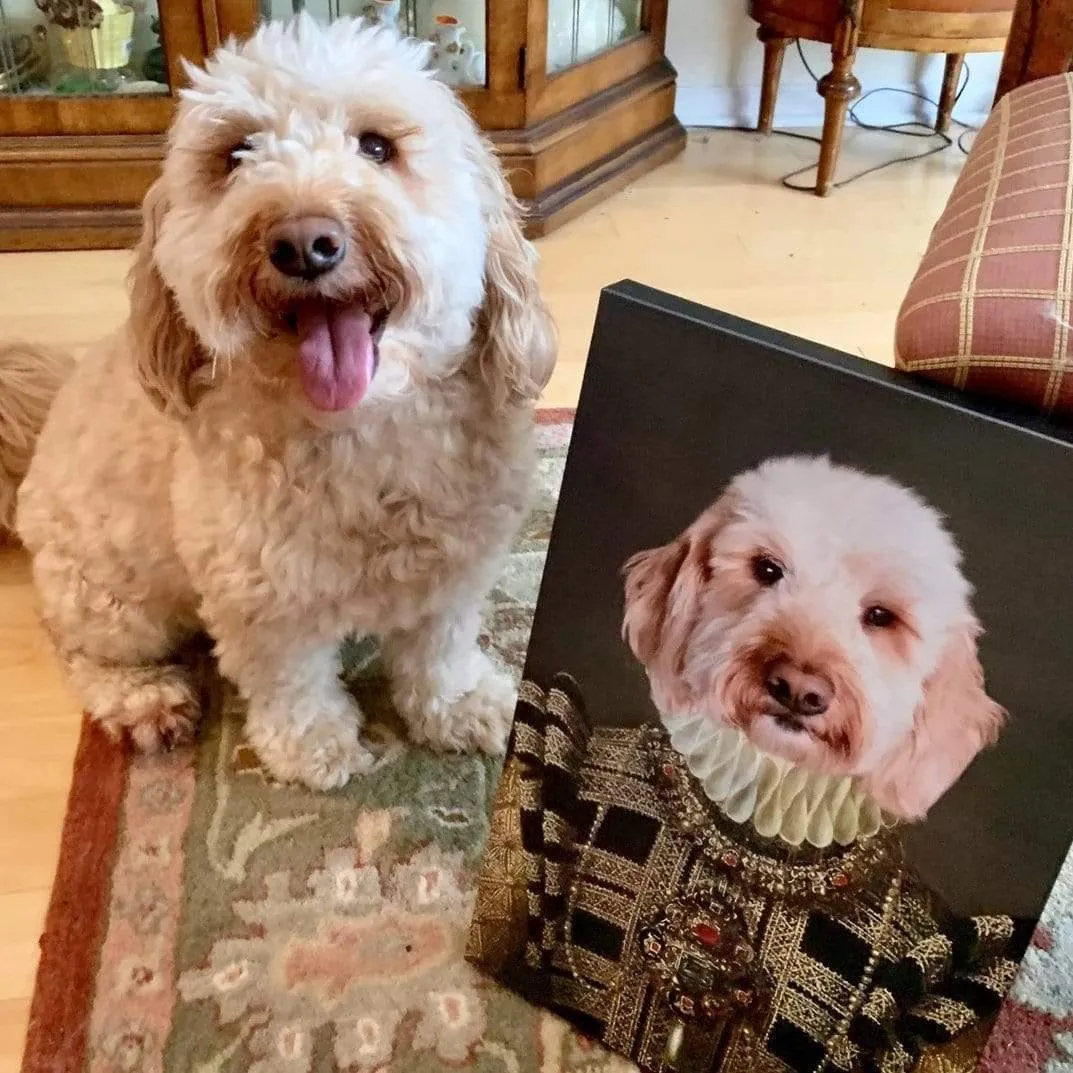Custom Crown & Paw Portrait - One Pet