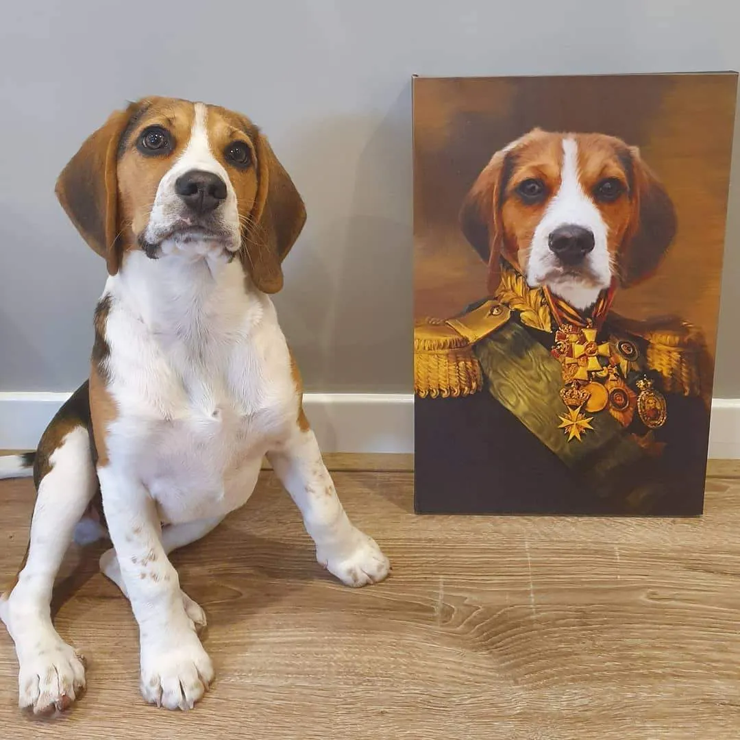 Custom Crown & Paw Portrait - One Pet