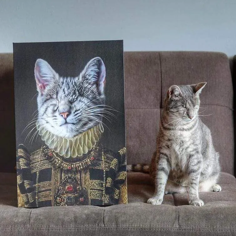 Custom Crown & Paw Portrait - One Pet