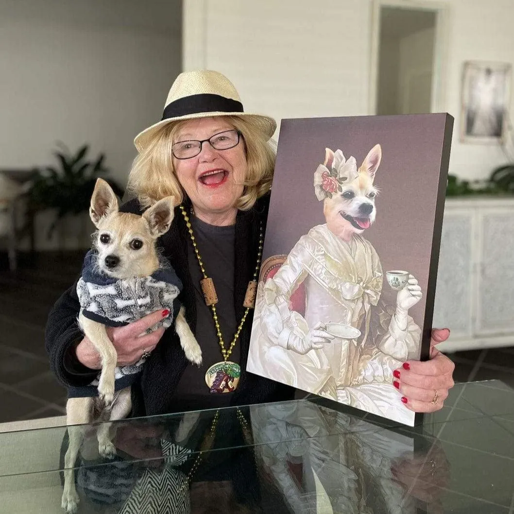 Custom Crown & Paw Portrait - One Pet