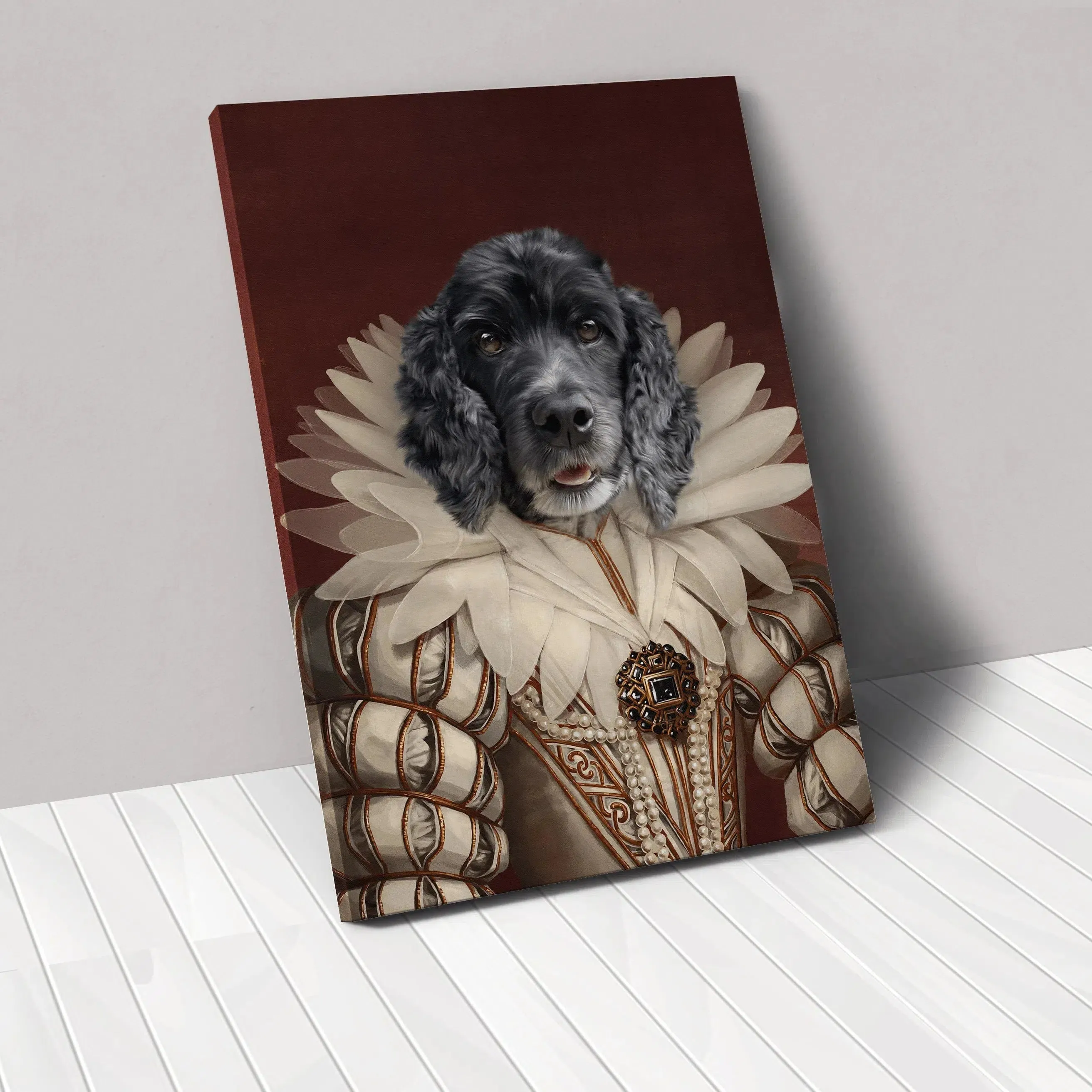 Custom Crown & Paw Portrait - One Pet
