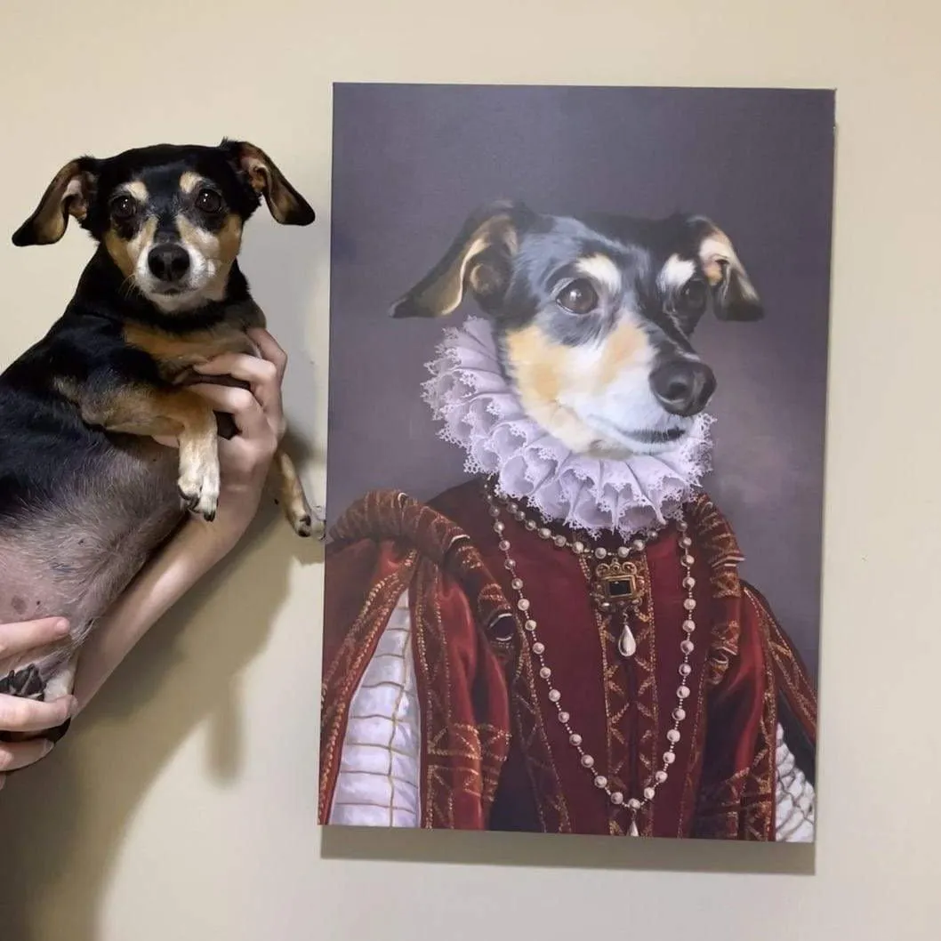 Custom Crown & Paw Portrait - One Pet
