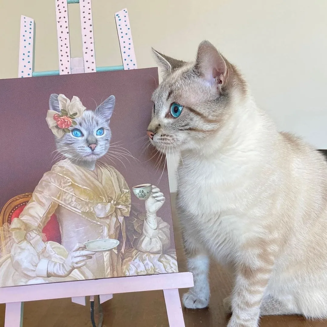 Custom Crown & Paw Portrait - One Pet