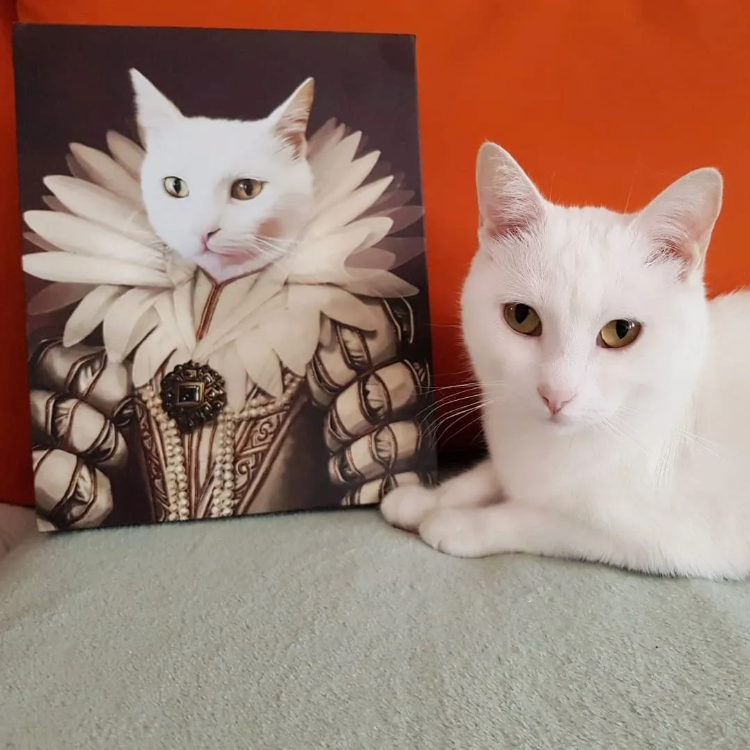 Custom Crown & Paw Portrait - One Pet