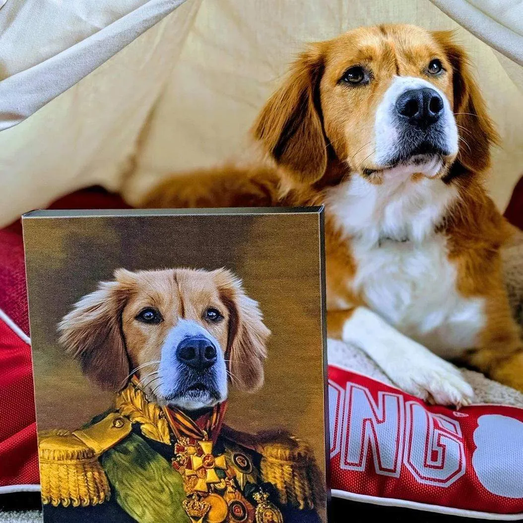 Custom Crown & Paw Portrait - One Pet