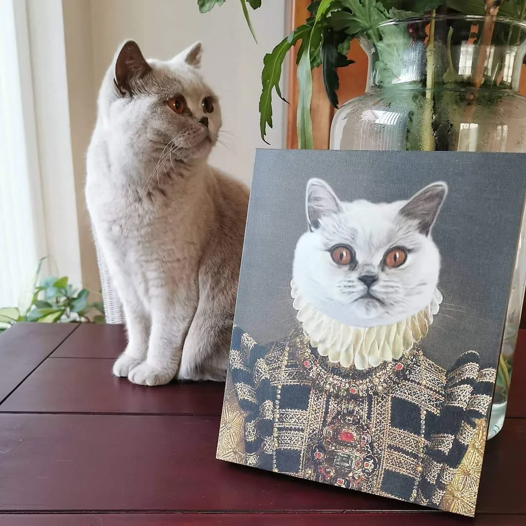 Custom Crown & Paw Portrait - One Pet