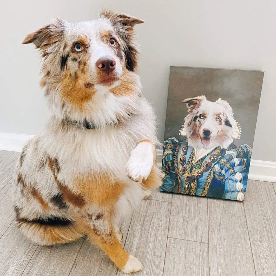 Custom Crown & Paw Portrait - One Pet