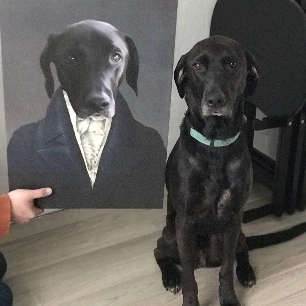 Custom Crown & Paw Portrait - One Pet