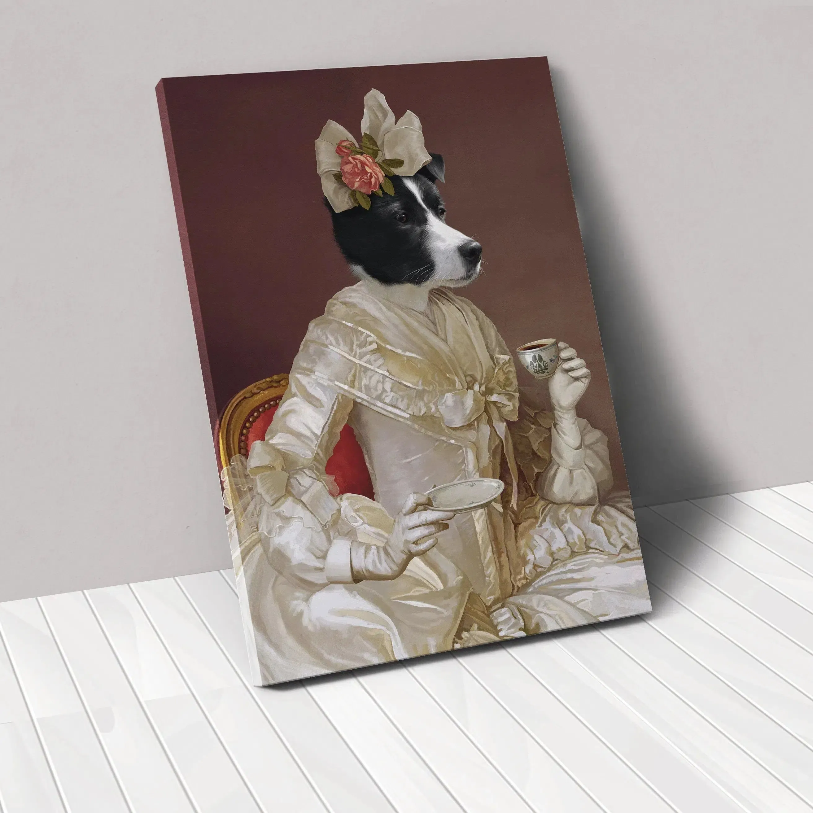Custom Crown & Paw Portrait - One Pet