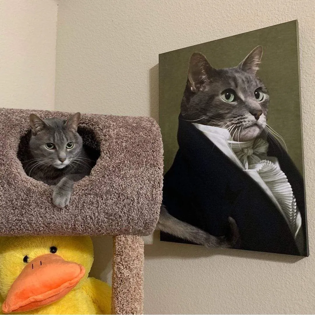 Custom Crown & Paw Portrait - One Pet