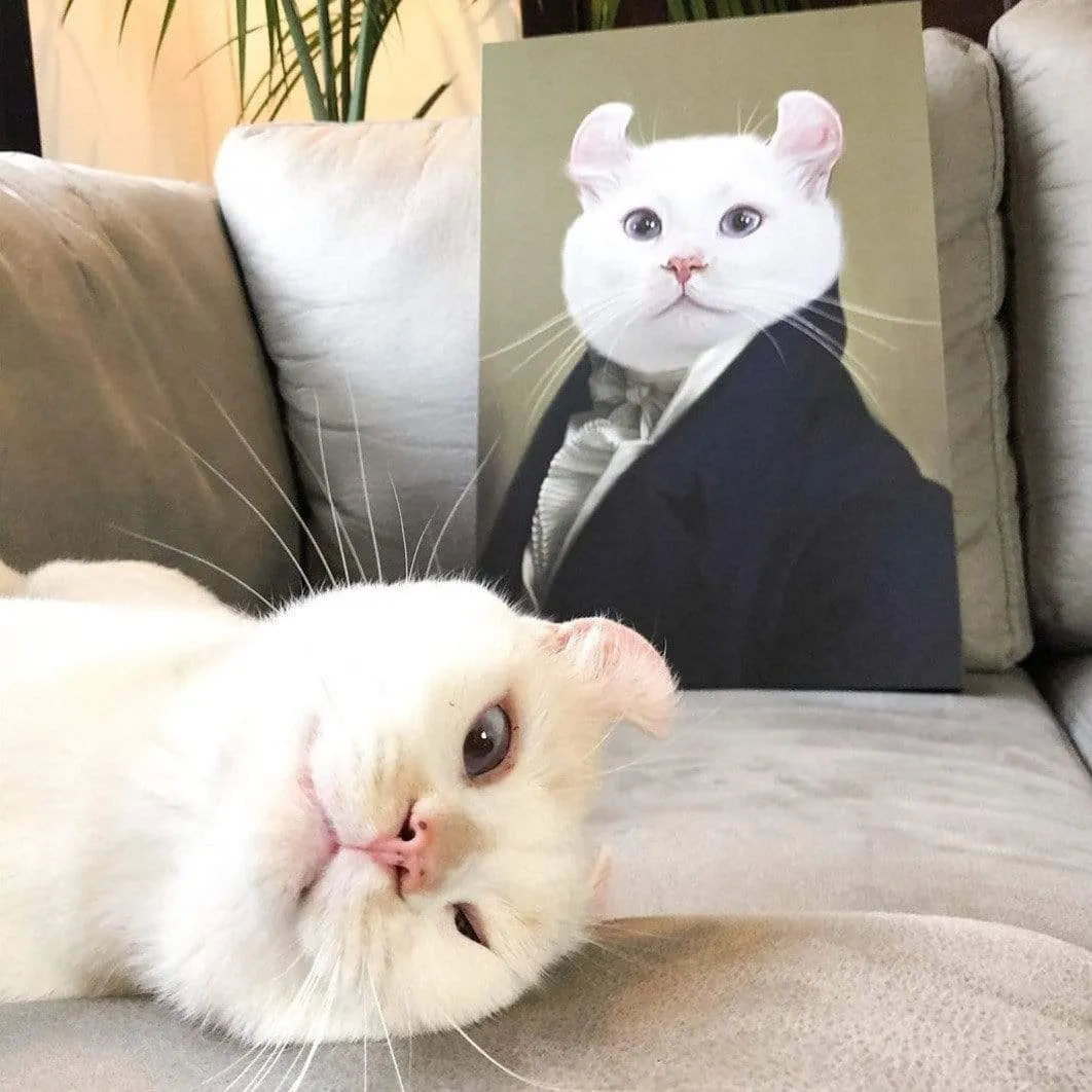 Custom Crown & Paw Portrait - One Pet