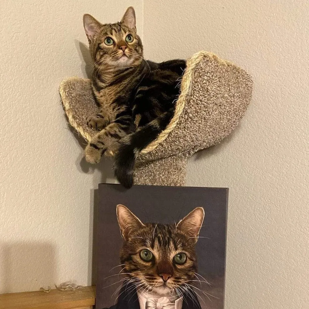 Custom Crown & Paw Portrait - One Pet