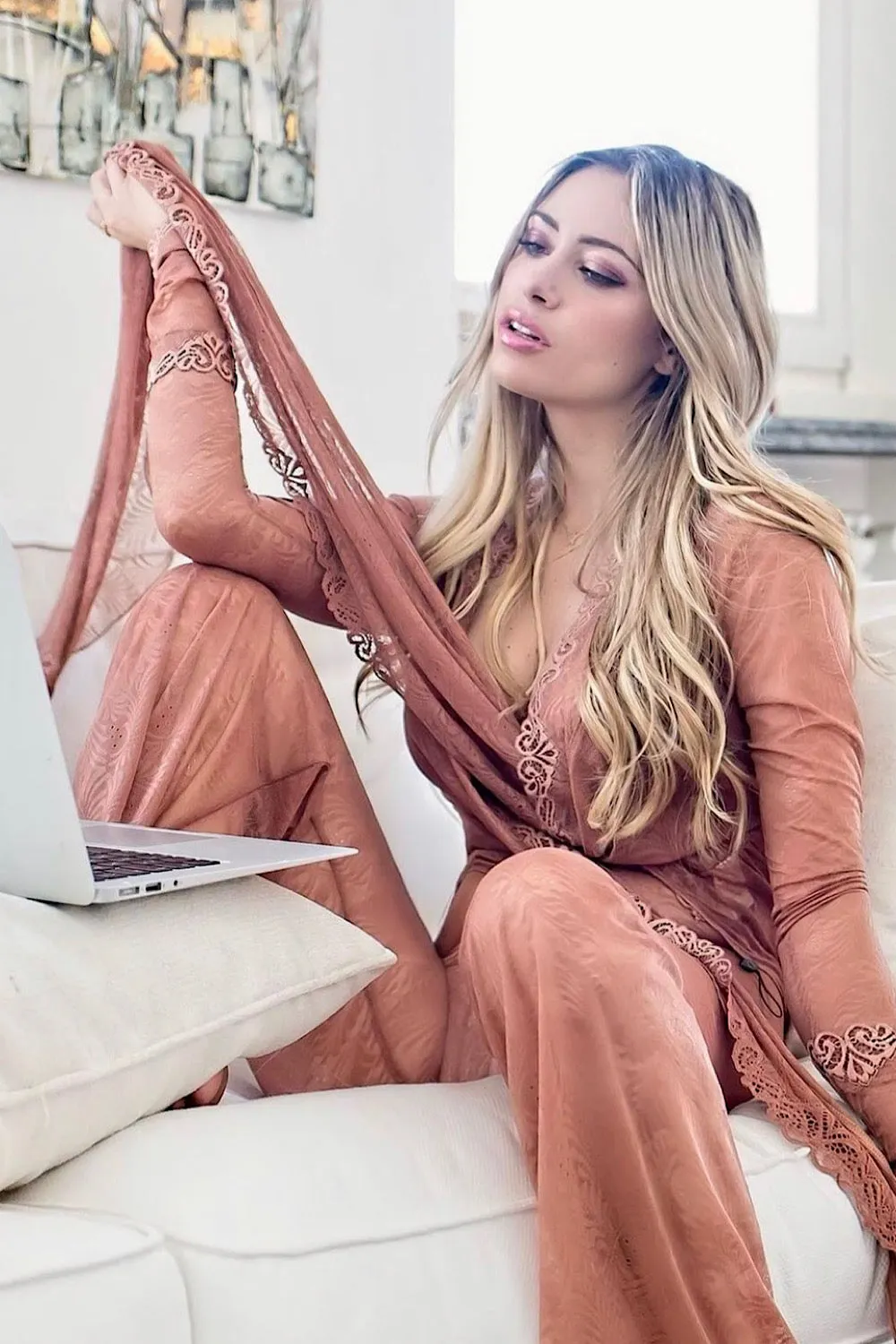 Demery Jayne Lace Kimono