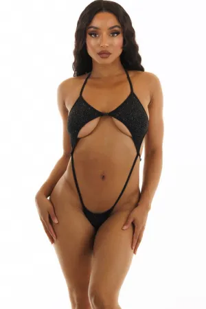 Diamond Dolls Black Glitter Aura