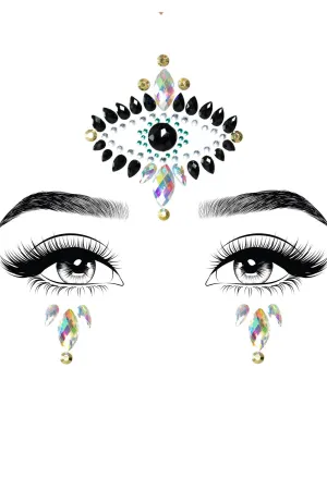 Divinity Adhesive Face Jewels Sticker And 2 Body Glitter Packets