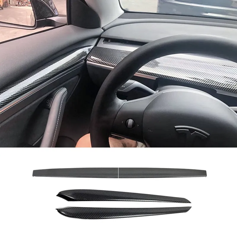 Door Wood Trim Cover For Tesla M3 & MY