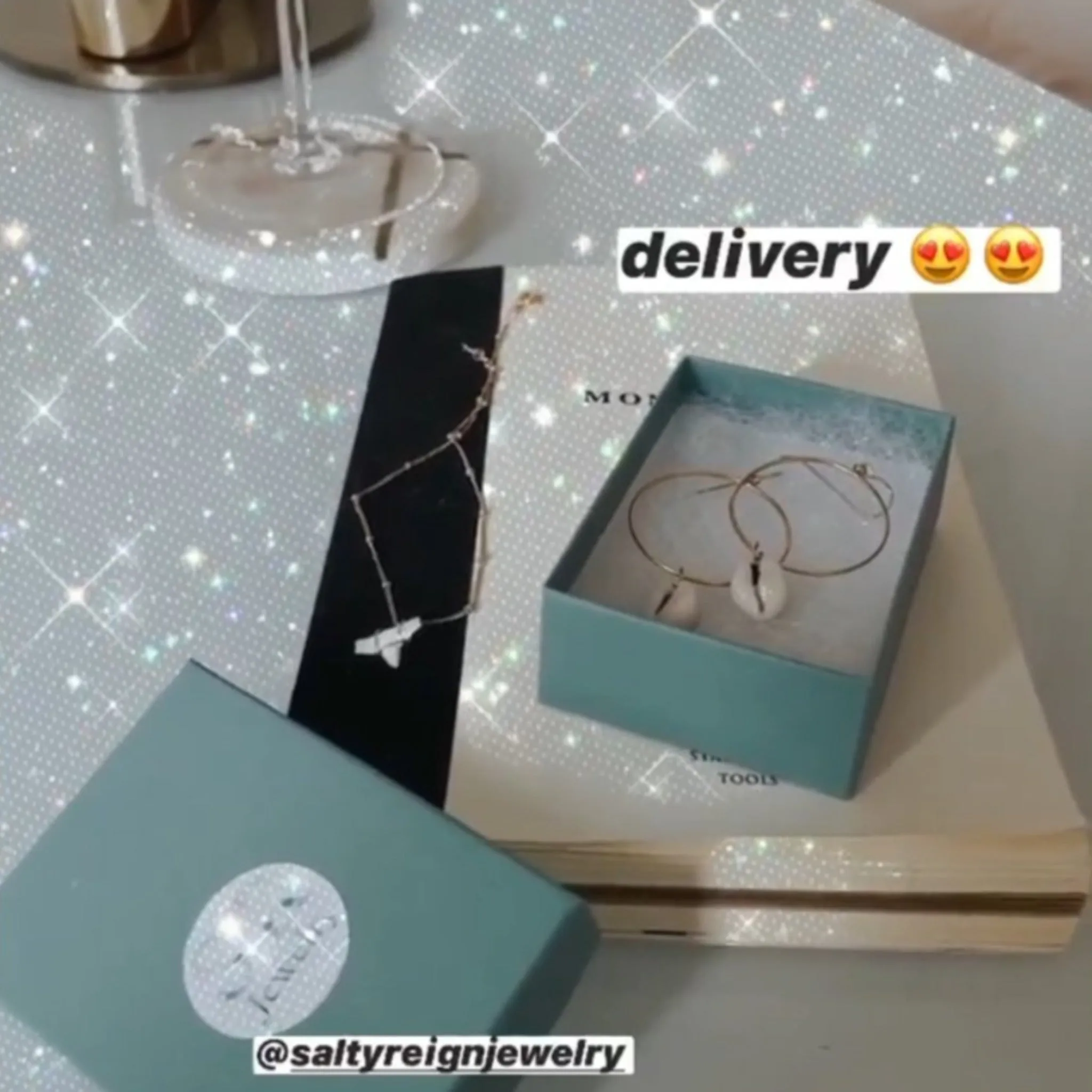 Drop Hoop Shell Charm Earrings - Sterling or Gold