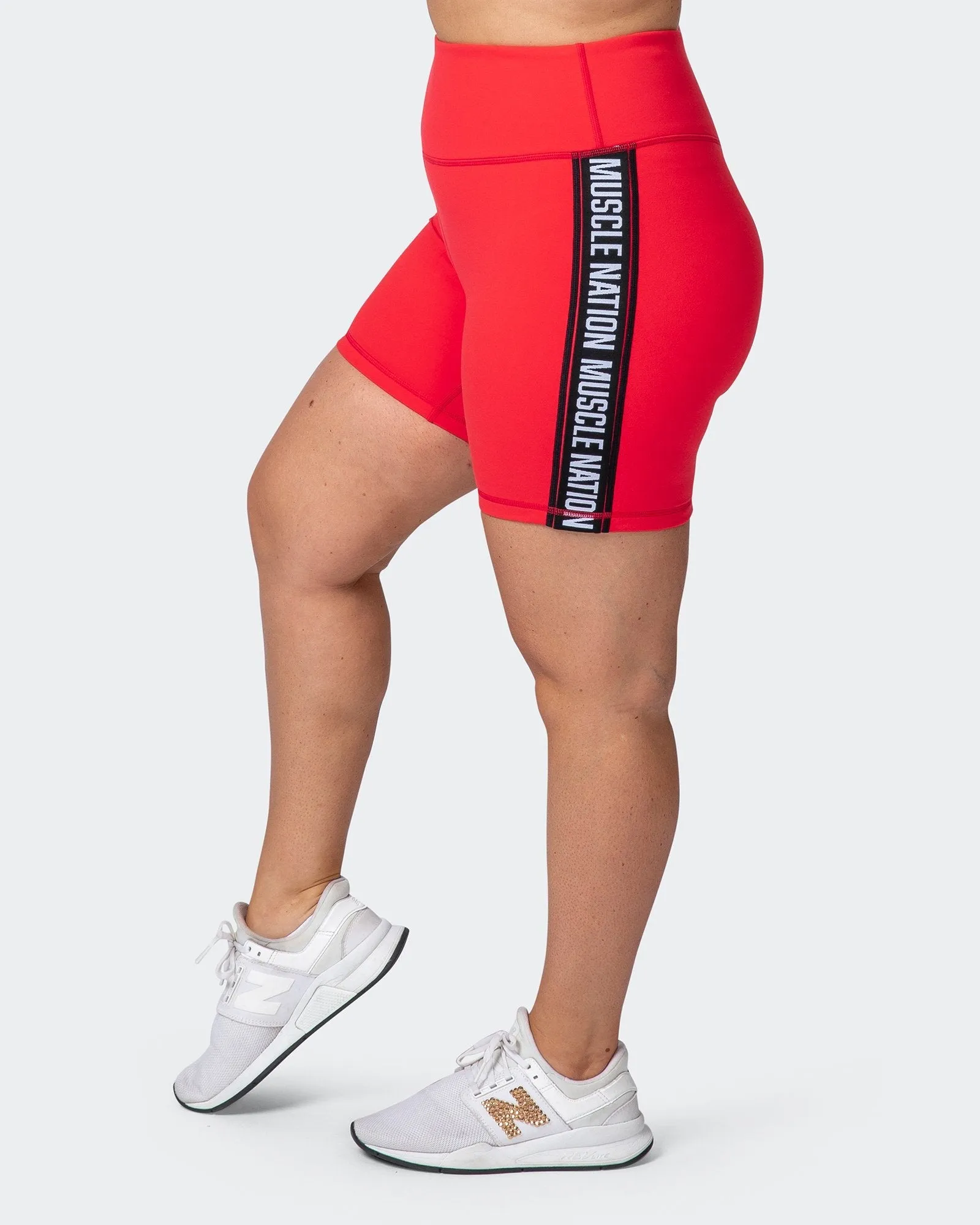 Dynamic Bike Shorts - Hot Red