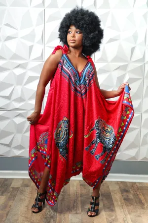 Elephant Jumpsuit Red