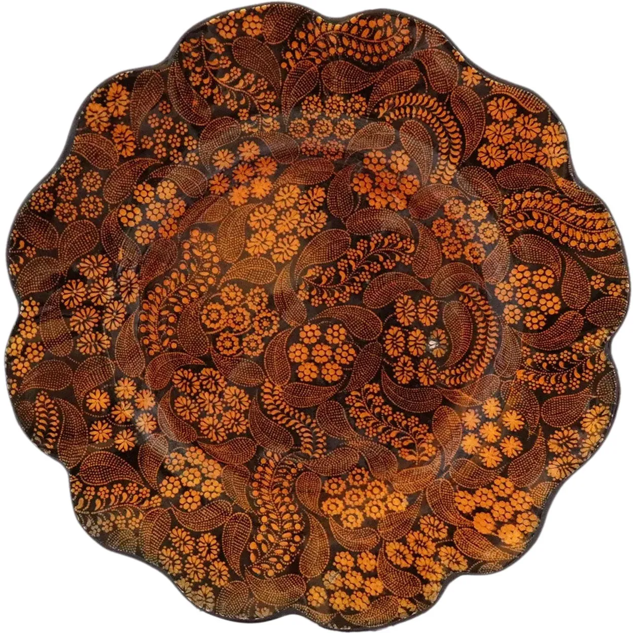 English Scott Brothers Southwick Pottery Paisley Transferware Plate