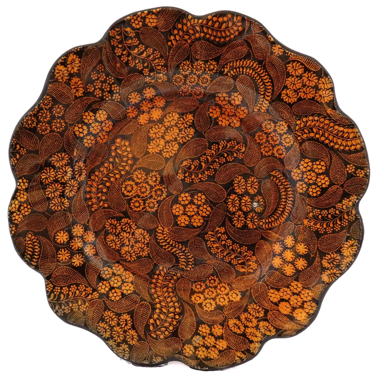 English Scott Brothers Southwick Pottery Paisley Transferware Plate