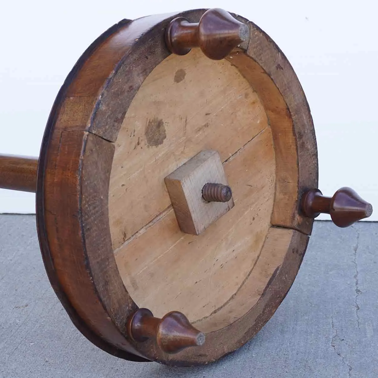 English Victorian Walnut Billiards 12 Pool Cue Floor Stand
