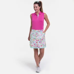 EP NY  19" Tech Stretch Linear Floral Skort
