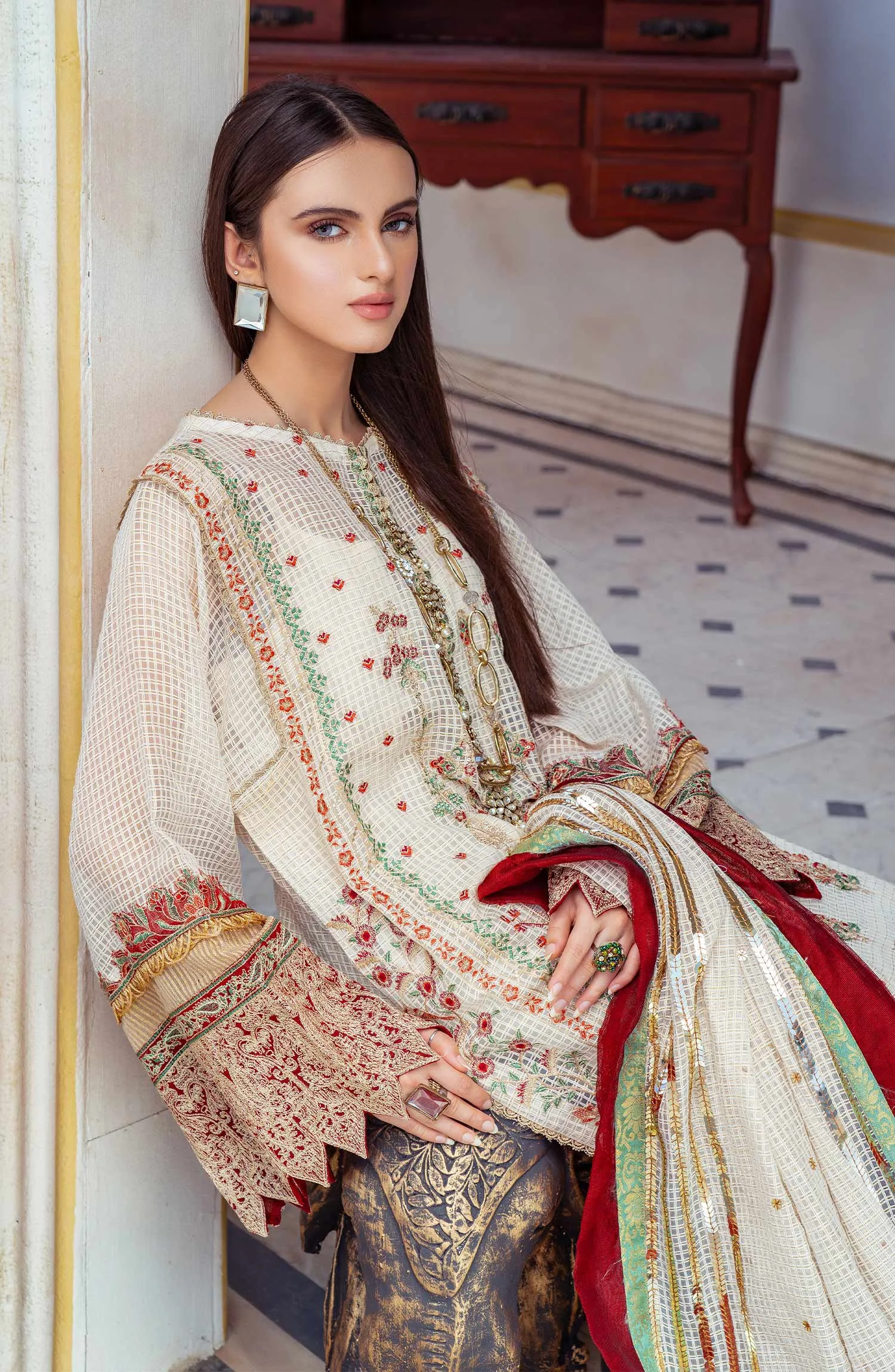 Ethnic - (MLRD - 060) |  Maryum N Maria Luxury Pret Eid Edit 2022 | Stitched Ready to Wear Suits