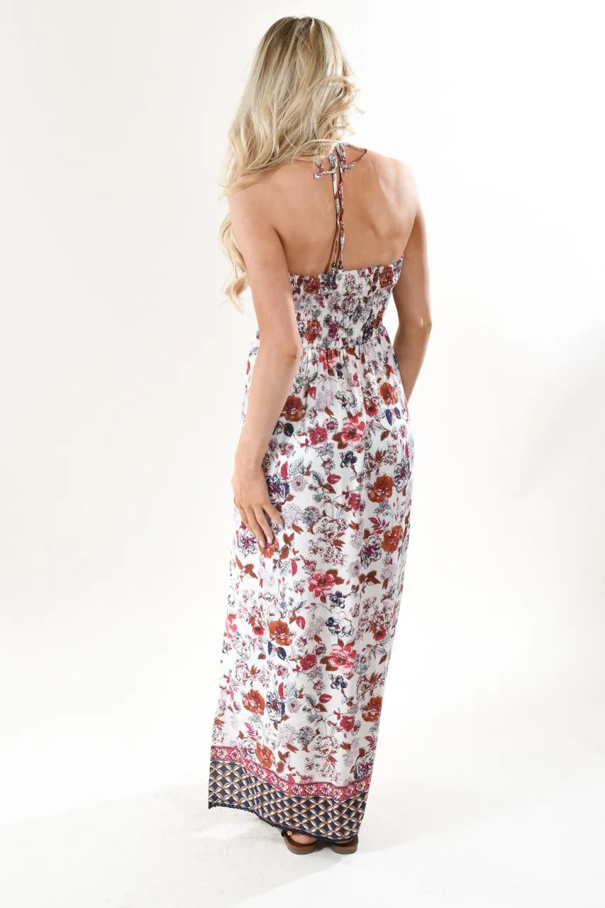 Ethnic Print Maxi Dress