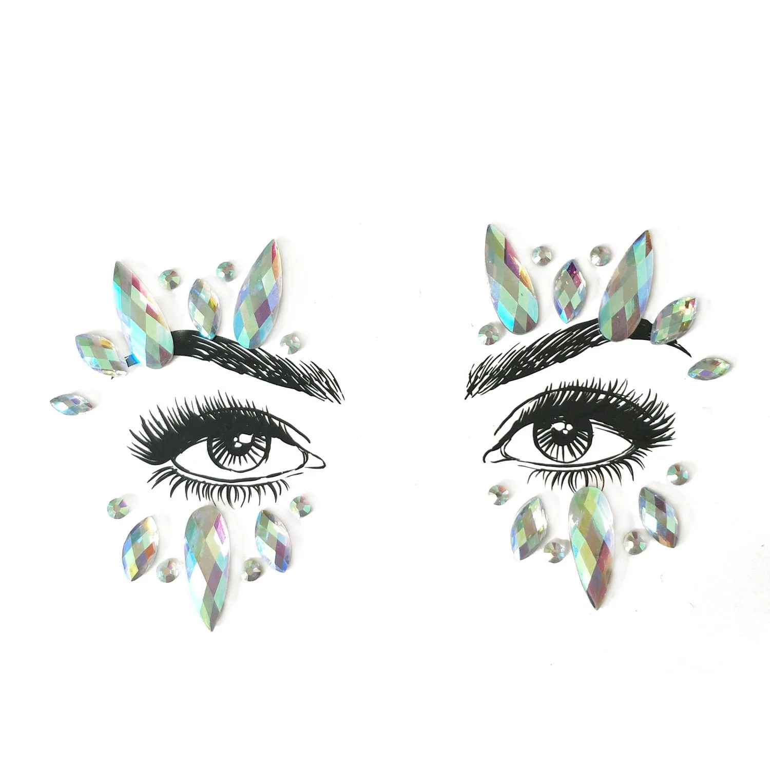 Face Jewels - White Witch