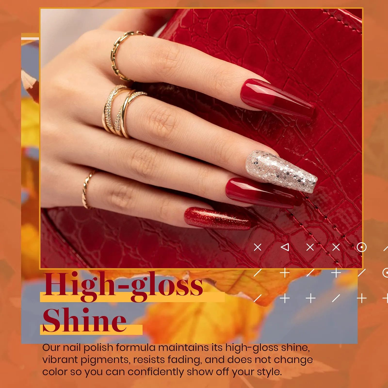 Fall Festival - 20 Gel Colors Set with Top and Base Coat (5ml/Each)