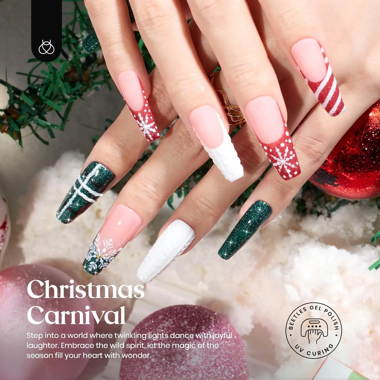 Festival Carnival | 5 Colors Gel Polish With 2 Gel Liner Perfect Christmas Gift