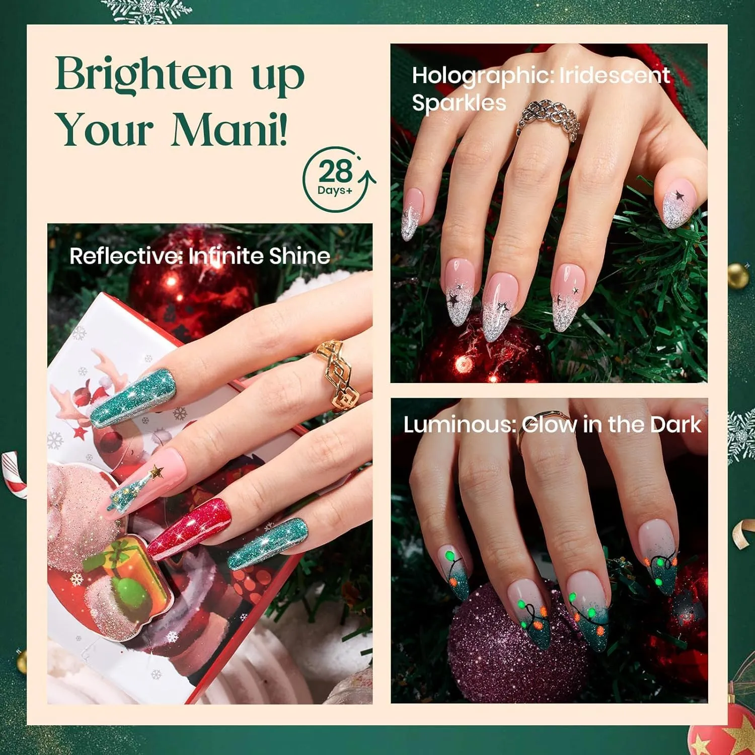 Festival Carnival | 5 Colors Gel Polish With 2 Gel Liner Perfect Christmas Gift