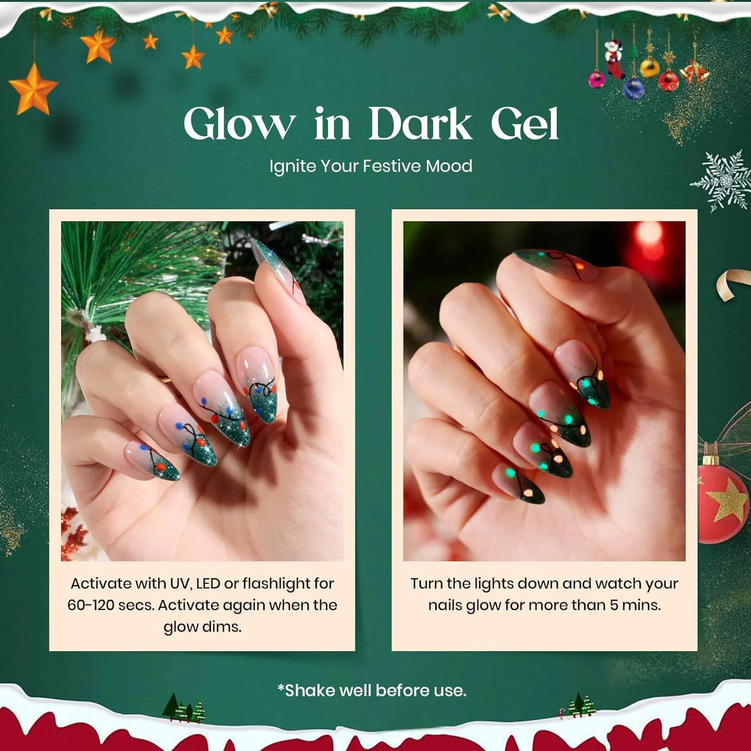 Festival Carnival | 5 Colors Gel Polish With 2 Gel Liner Perfect Christmas Gift