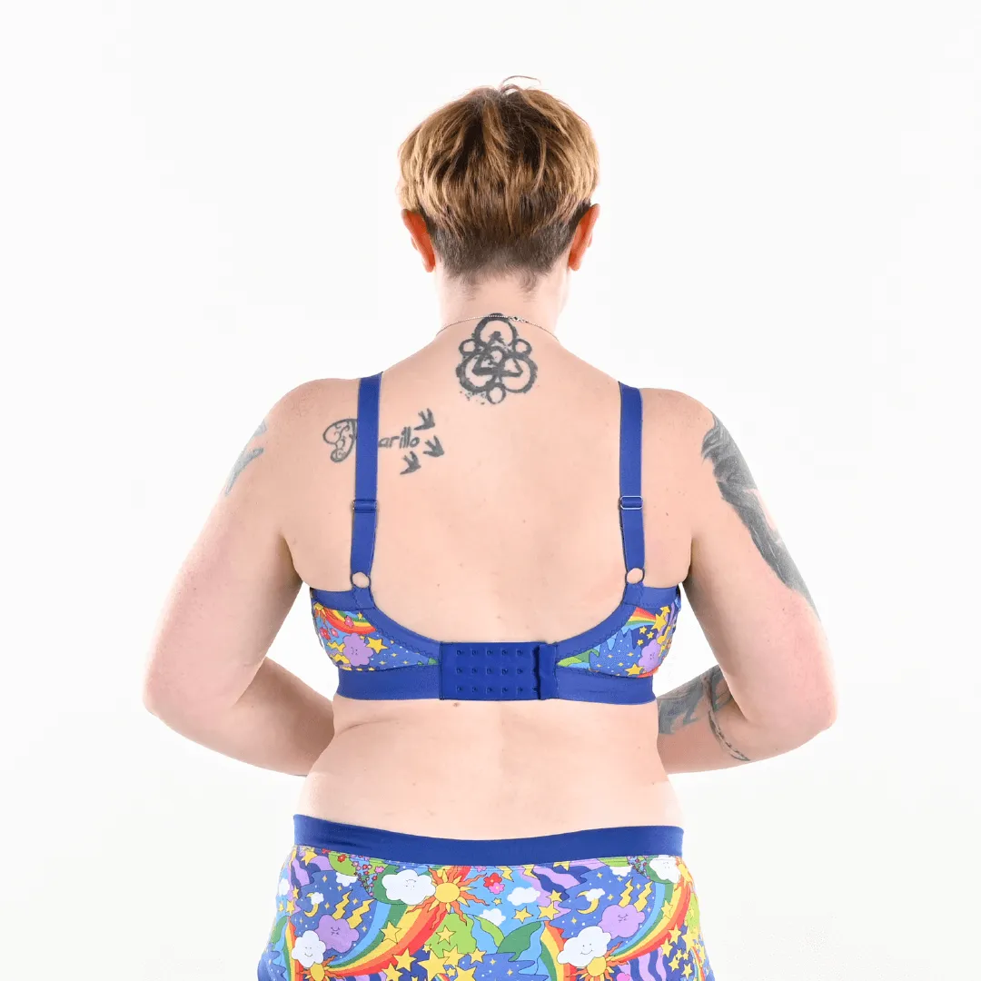 Flexi-Size Bra - Retro Rainbows