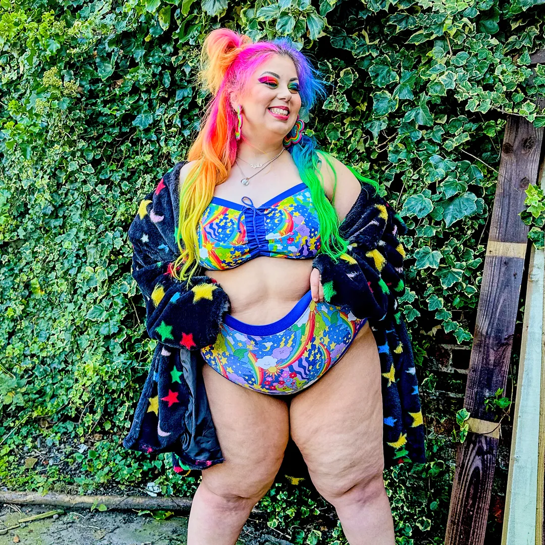Flexi-Size Bra - Retro Rainbows