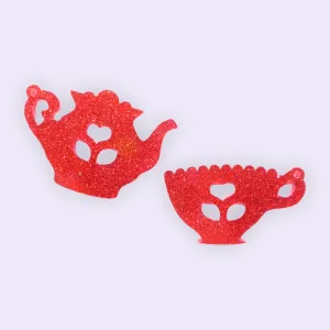 Folk Tea for 2 Dangles - 2 pair