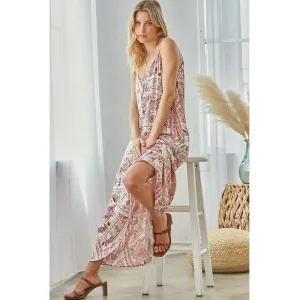 Fun Ethnic Aztec Print Maxi Dress