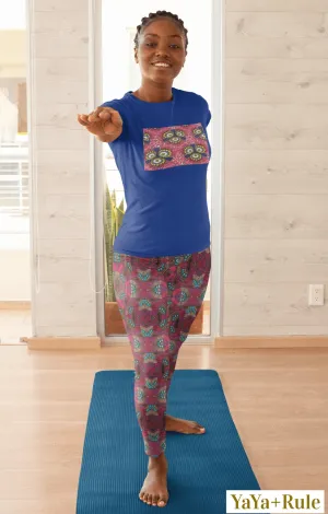 Fuschia African Print Leggings