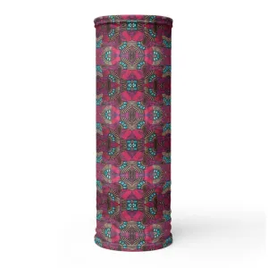 Fuschia African Print Neck Gaiter
