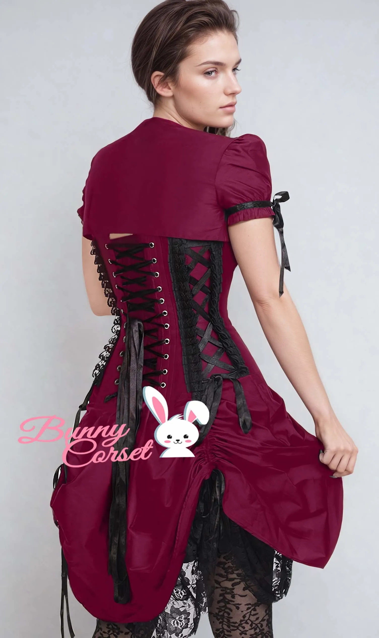 Fyodor Custom Made Victorian Inspired Corset Dress with Bolero