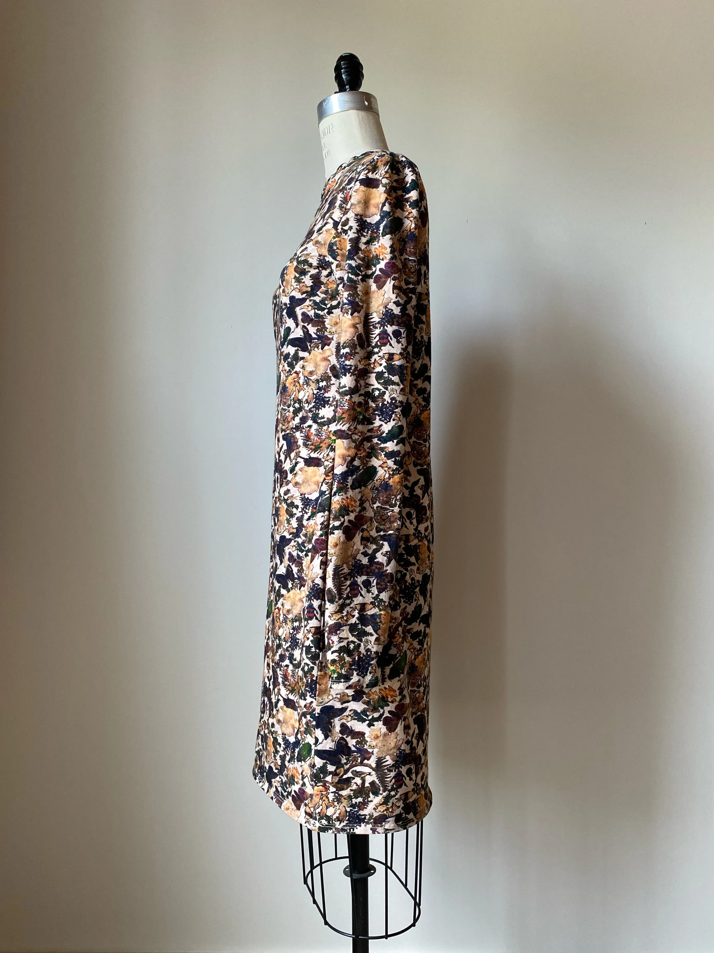 ginger jar long sleeve printed jersey dress