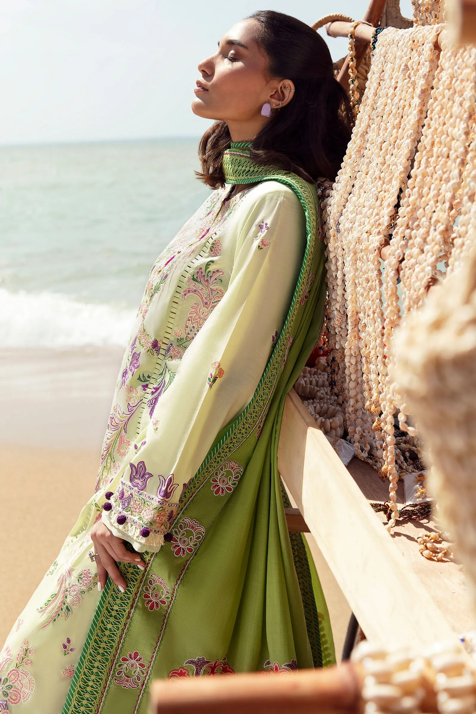 GIZEM (ZL23-05 B) | Zaha Lawn Collection 2023 | Embroidered Unstitched Lawn Suits
