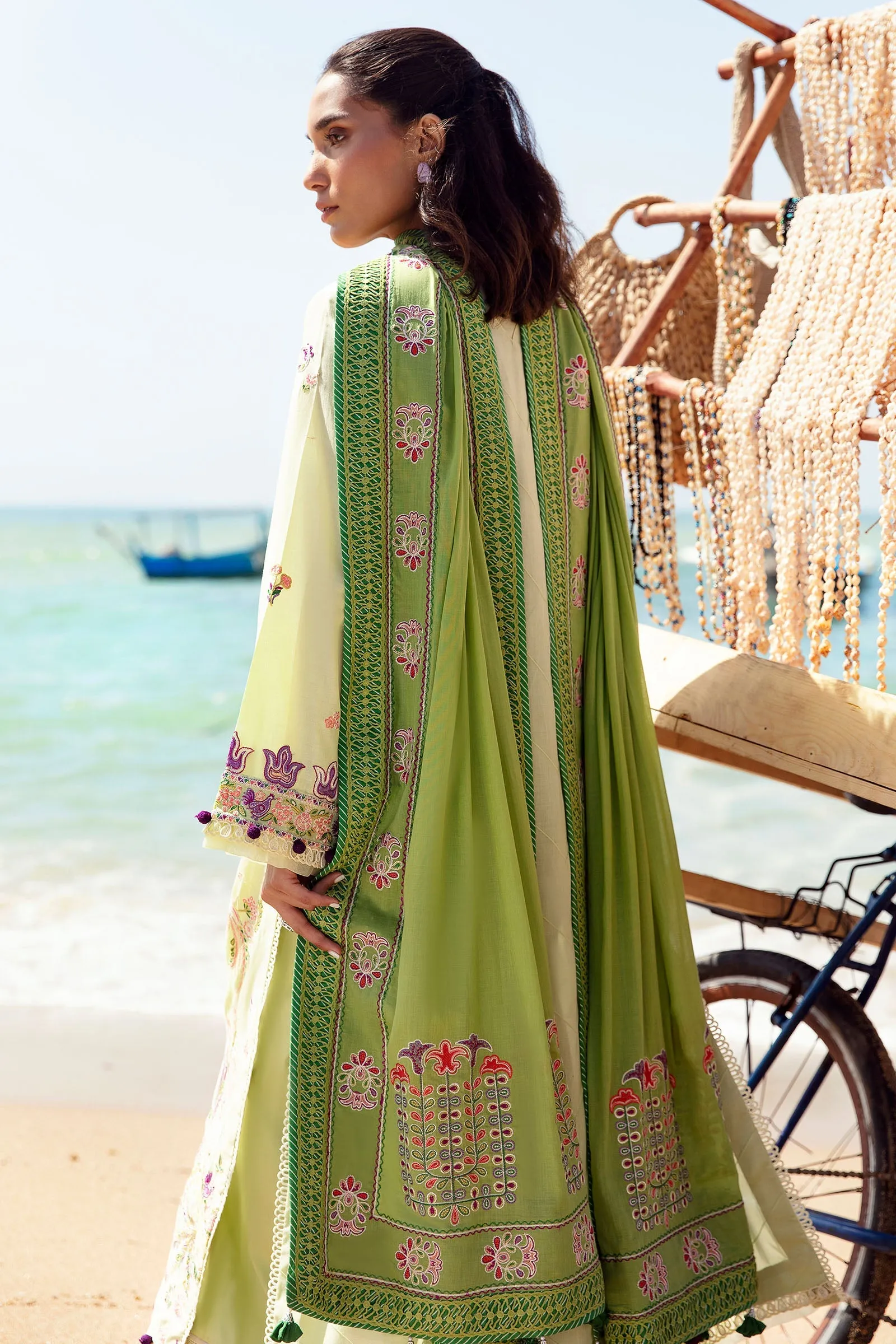 GIZEM (ZL23-05 B) | Zaha Lawn Collection 2023 | Embroidered Unstitched Lawn Suits