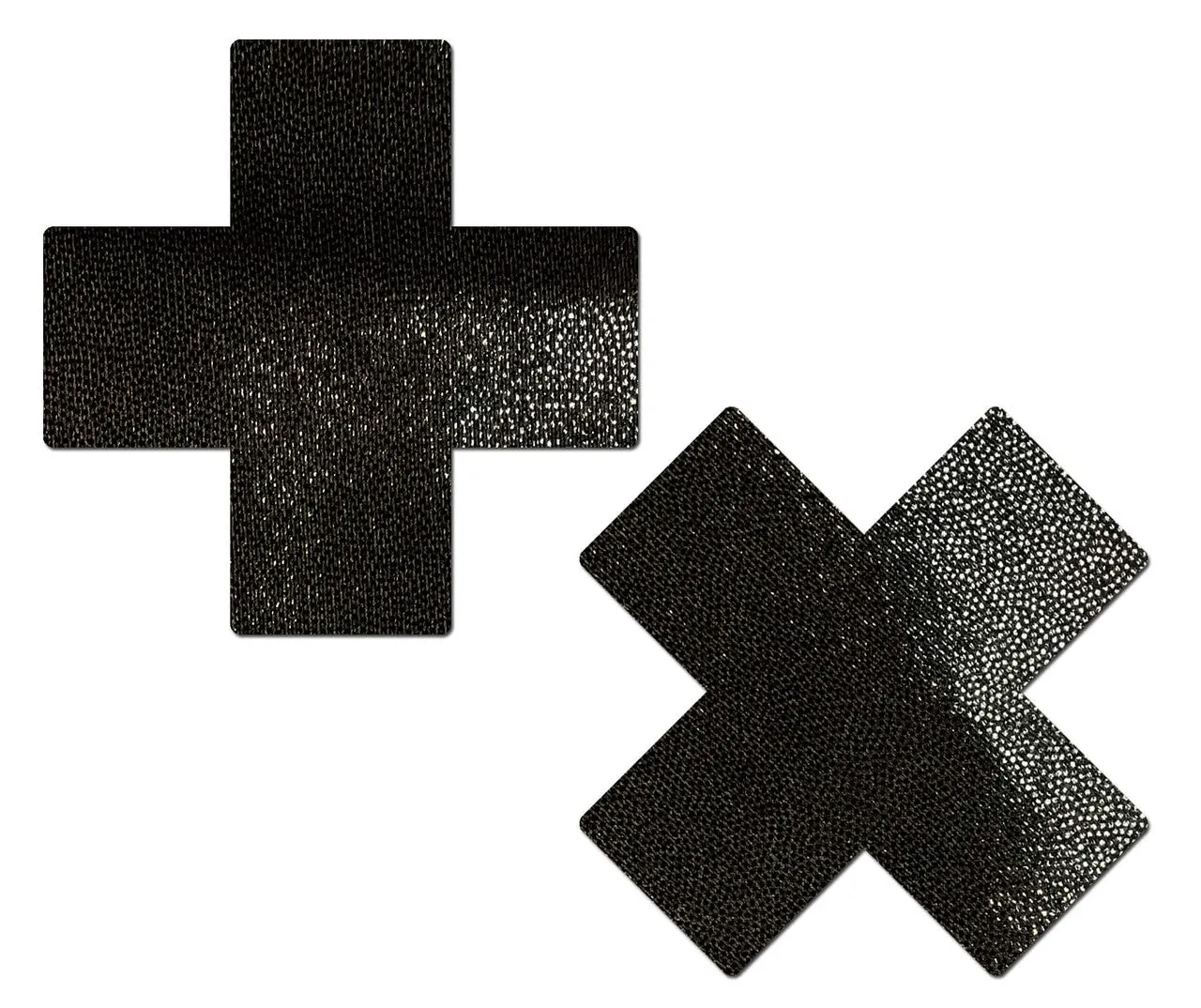 Glitter Cross Nipple Pasties - Plus X