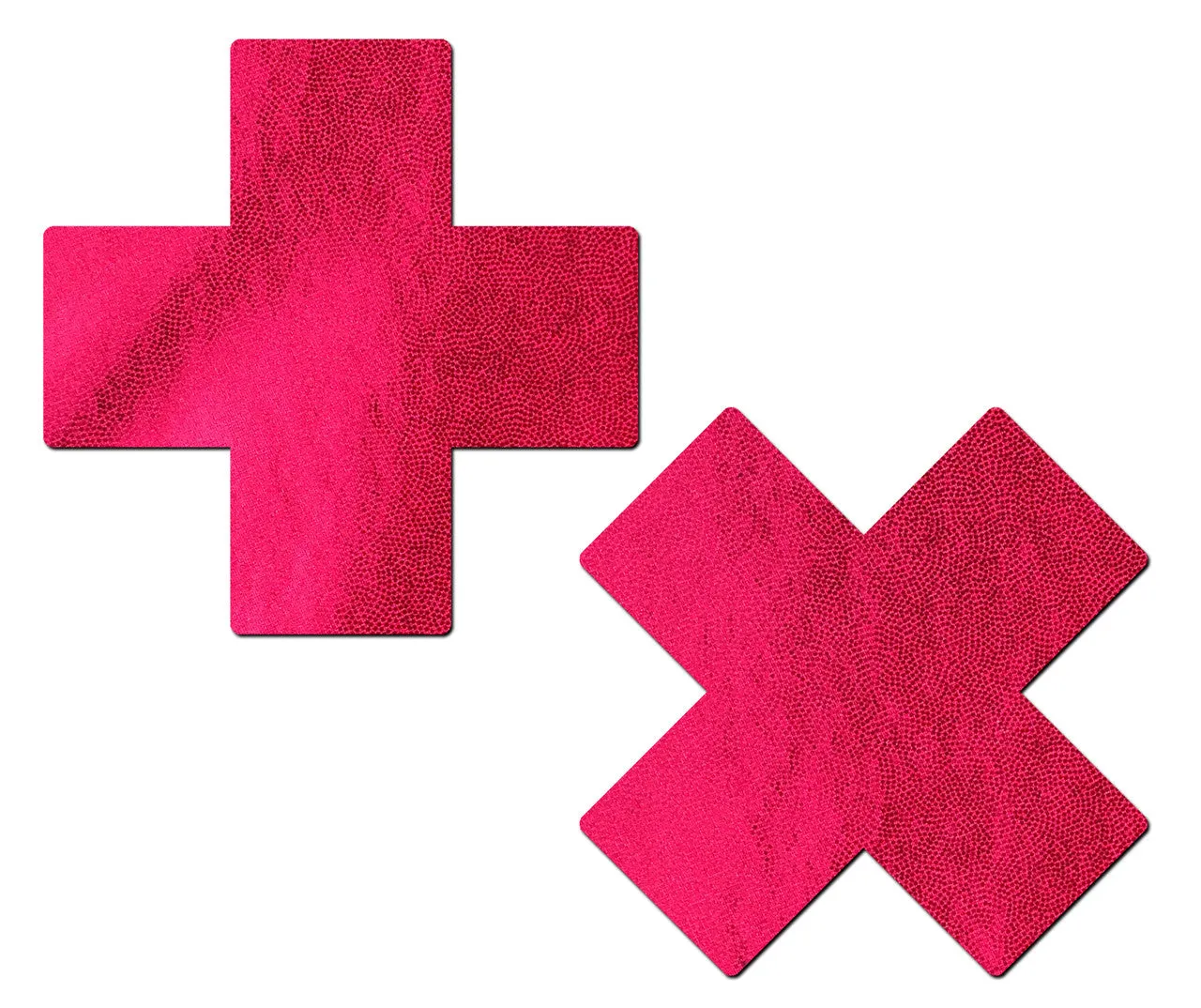 Glitter Cross Nipple Pasties - Plus X