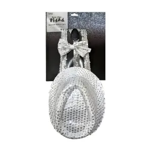Glitter Silver Men's Set