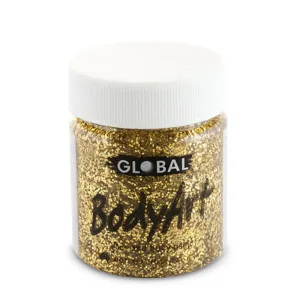 Gold Glitter Face and Body Paint