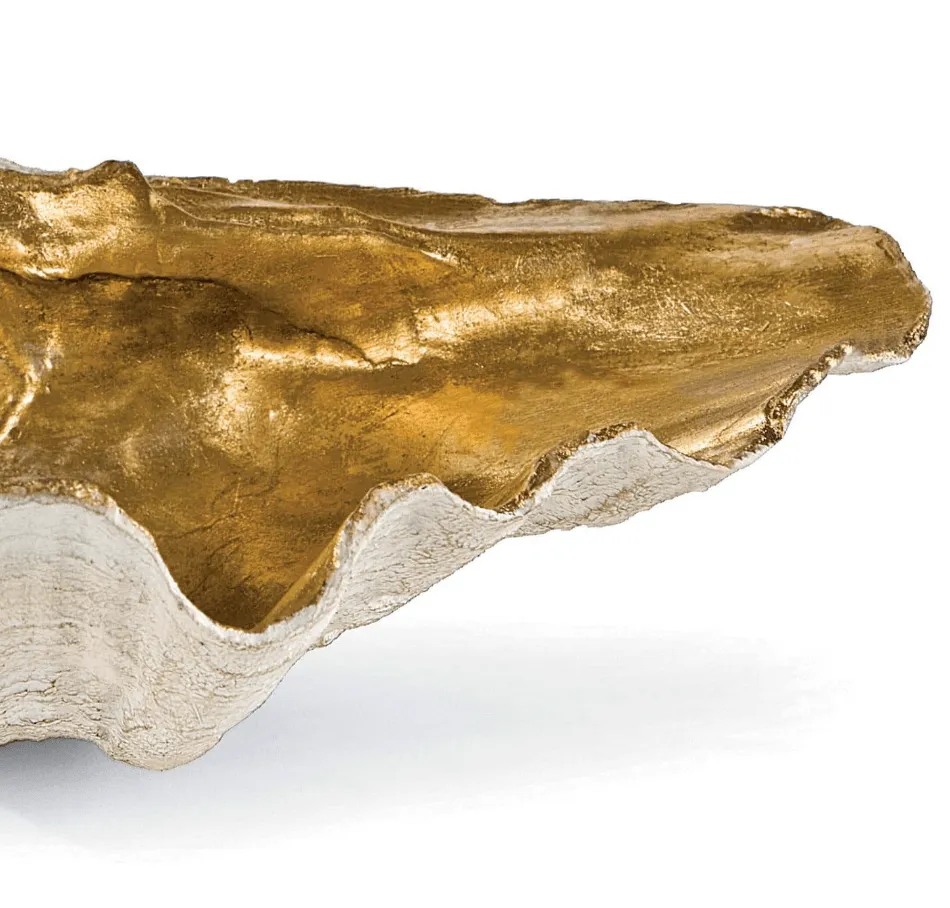 Golden Clam Bowl 14" wide - Small